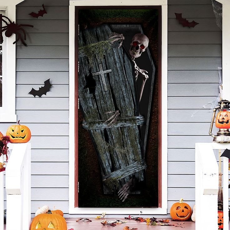 Coffin Entrance Halloween Door