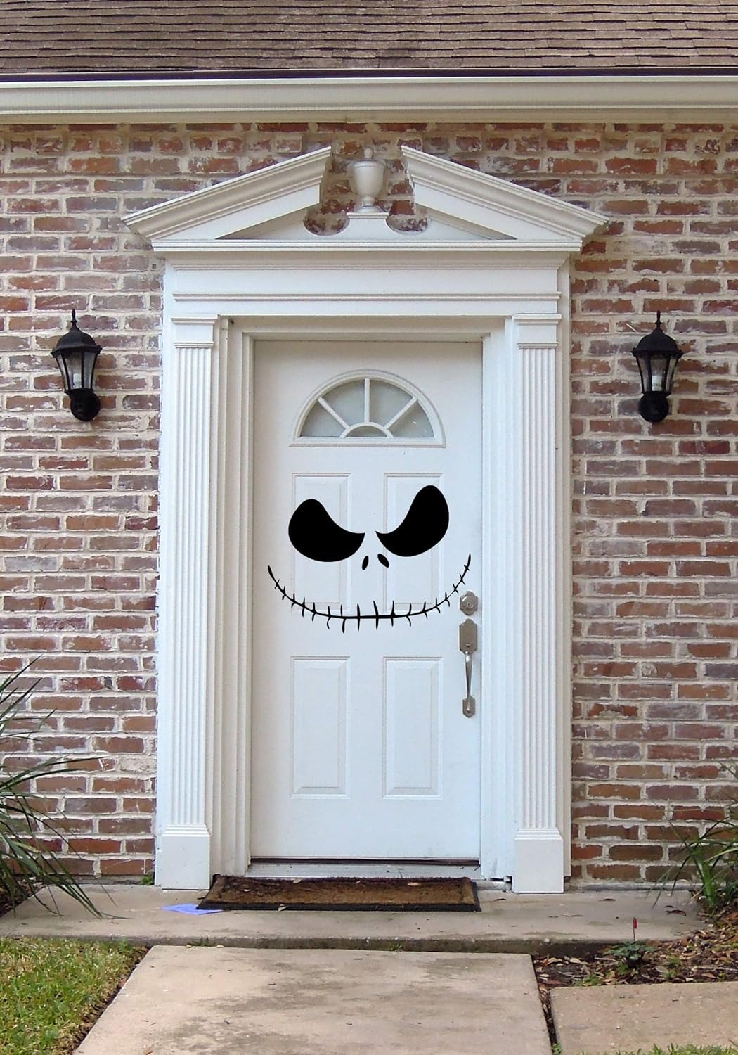 Halloween emoticon decoration for door