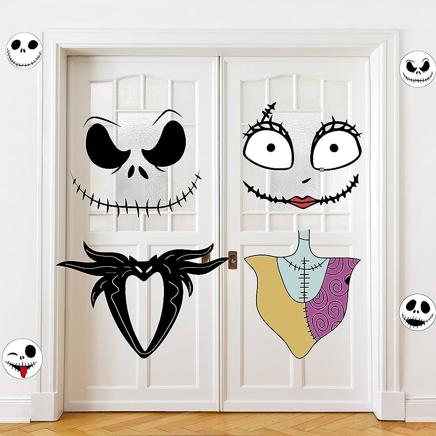 Halloween emoticon decoration for door