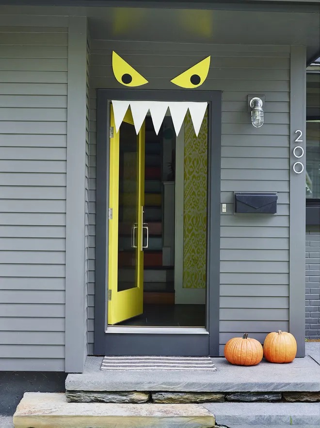 Monster Halloween Door