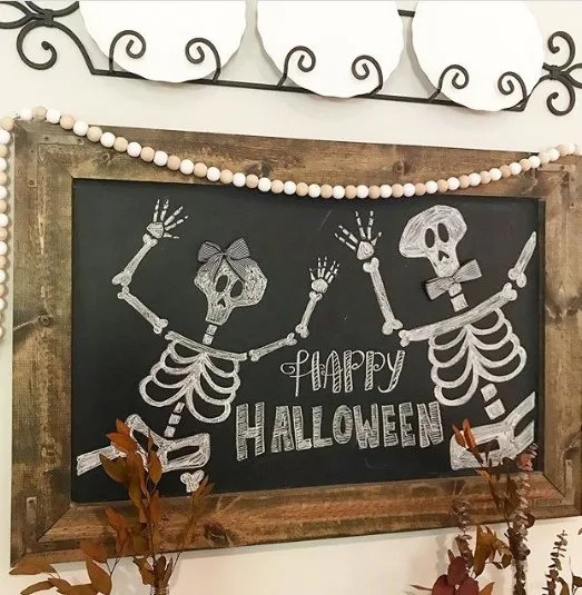 halloween chalkboard idea
