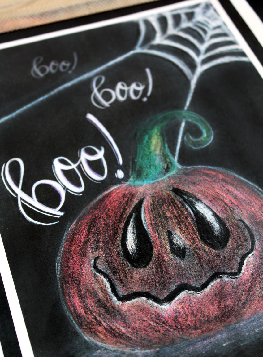 pumpkin head halloween chalkboard ideas