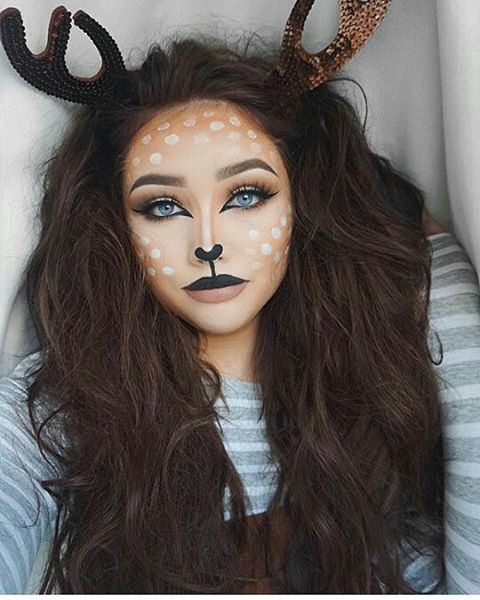 Deer makeup Halloween: A tutorial you can definitely learn!插图10