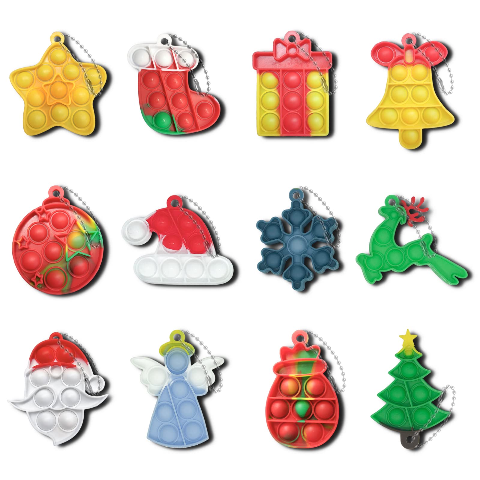christmas gift ideas for preschool students from teacher Christmas Pop-it Keychains