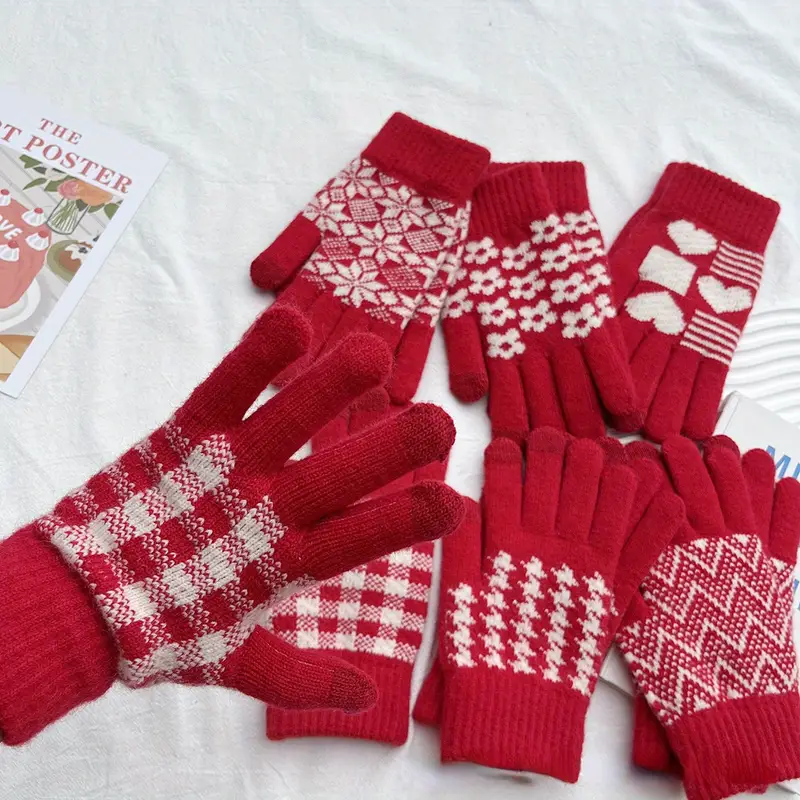 christmas gift ideas for middle school students from teacher Christmas Winter Stretchy Gloves