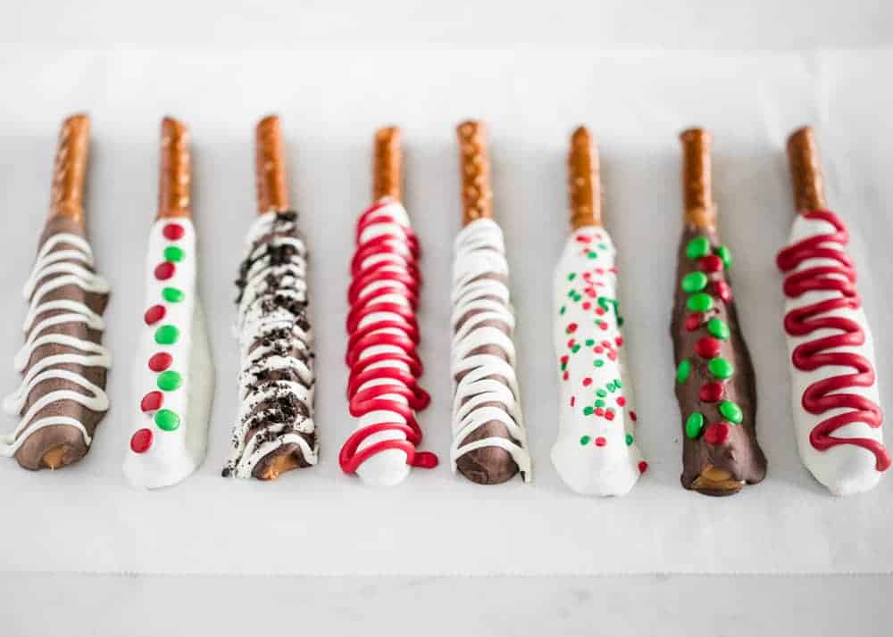 Homemade Chocolate Dipped Pretzel Rods
