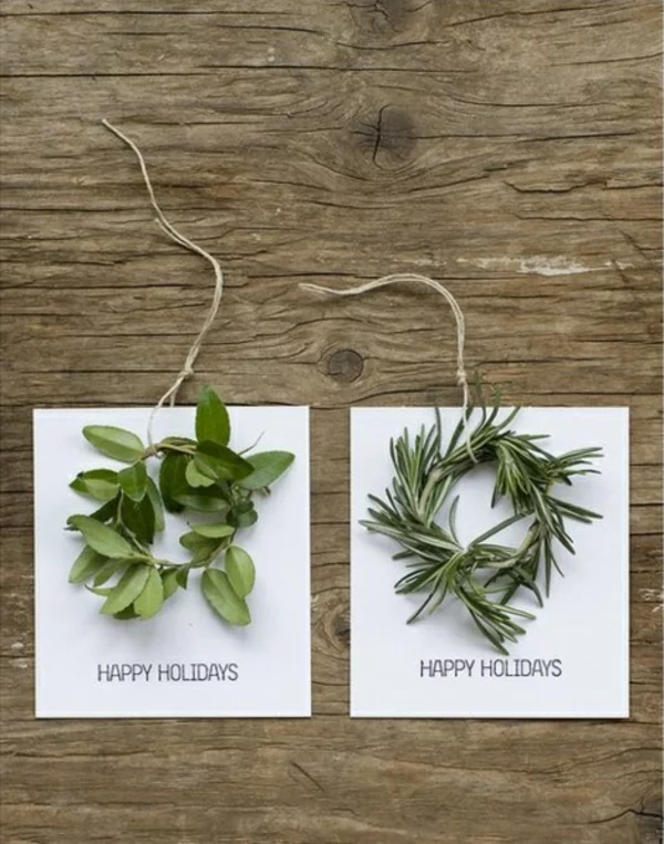 Natural Decoration free printable christmas gift tags