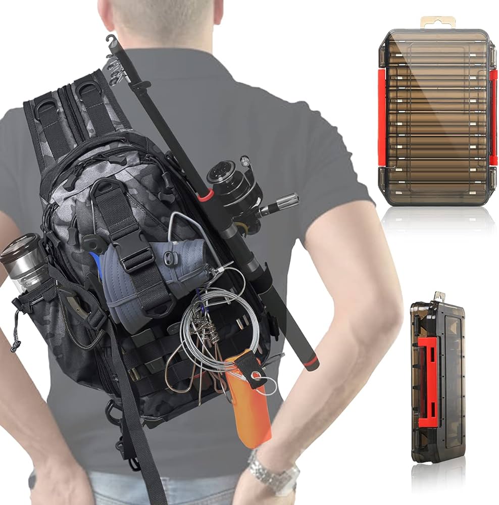 fishing bag with rod holder