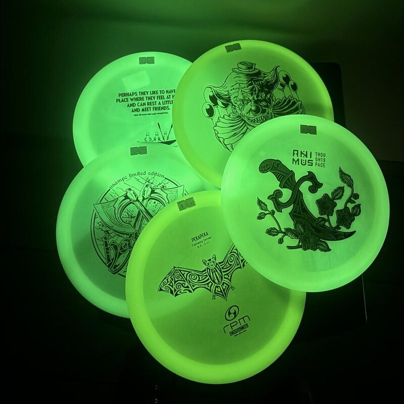 Glow in the dark frisbee